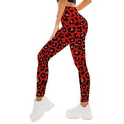SELONE Soft Leggings for Women Mid Waist Plus Size Gym Leggings Full Length Summer Pants Curvy Slim Casual Long Vacation Pants Pull on 2025 Yoga Lightweight Comfy Red M Breathable Beach Pants